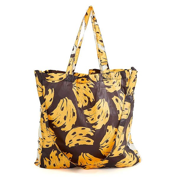 Bolsinha Farm Me Leva Bossa Banana Preto/Amarelo