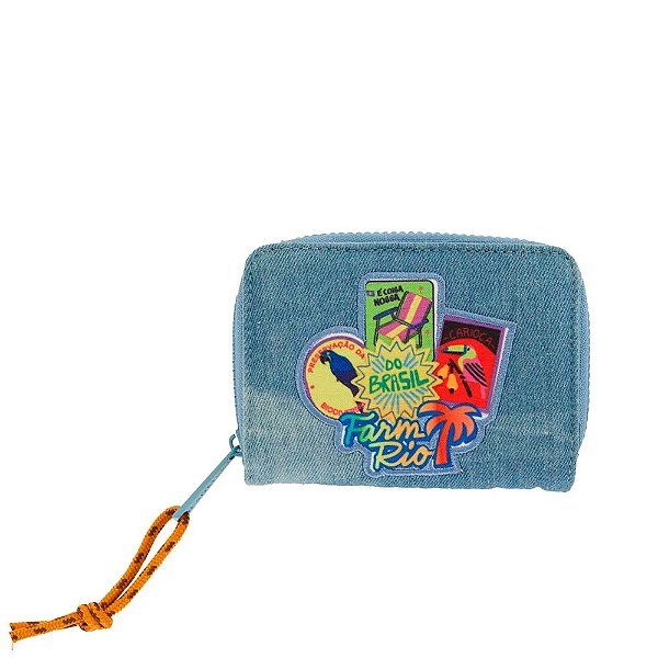 Carteira Farm Ziriguidum Patch Rio Jeans