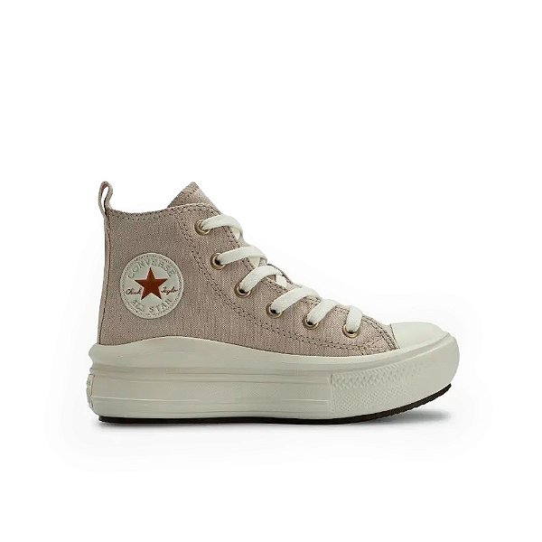 Tênis Converse All Star Move Cano Alto - Argila Clara/Amêndoa