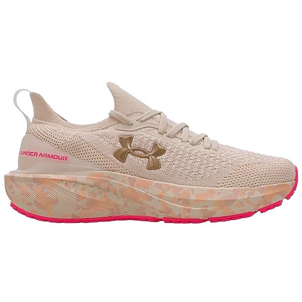 Tênis Under Armour Charged Quicker 2 Feminino Bege/Rosa