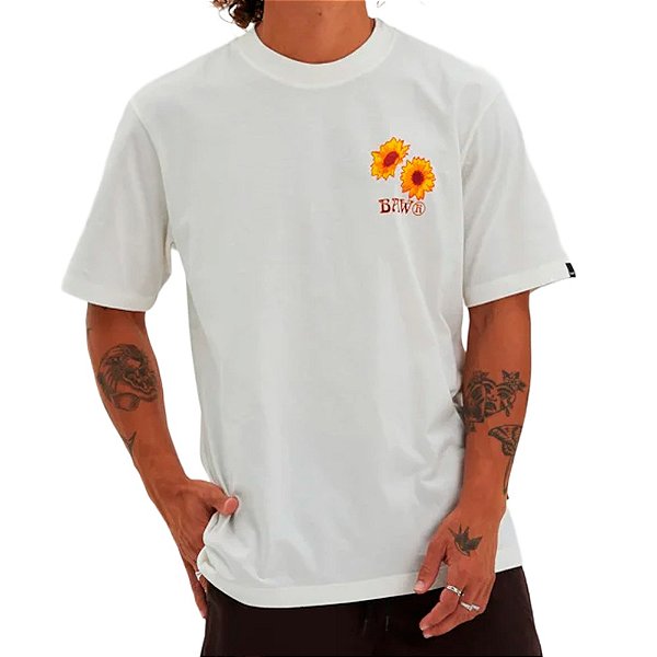 Camiseta Regular BAW Sun Unissex Off White