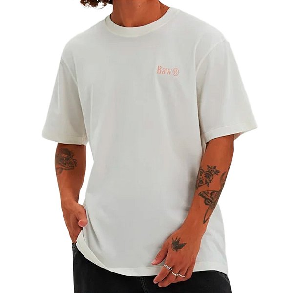 Camiseta BAW Regular We Love Unissex Off White