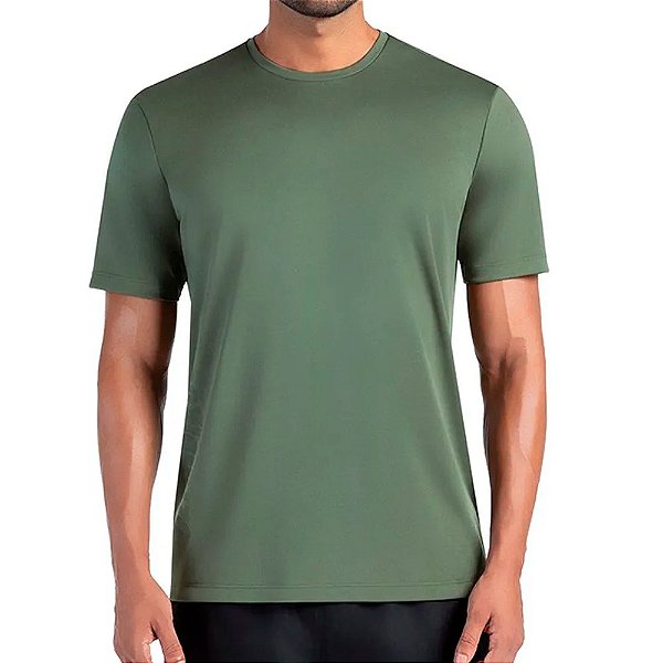 Camisa Olympikus T-Shirt Basic Logo Masculina Verde