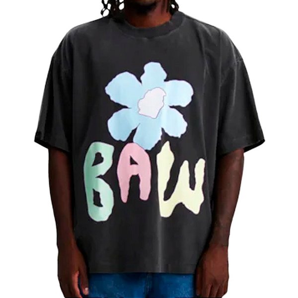 Camiseta Oversized Sunflowers Unissex Preta