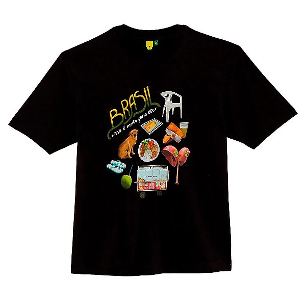 Camisa Farm Ipanema Pack Brasil Feminina Preta