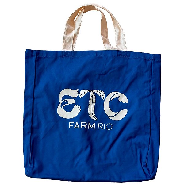 Totebag Farm Praiana Coletivo Etc Azul