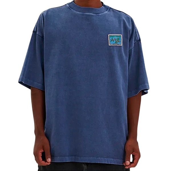 Camiseta Oversized BAW Unissex Garden Marinho