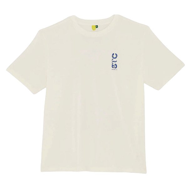 Camisa Farm Ipanema Feminino Off White/Azul