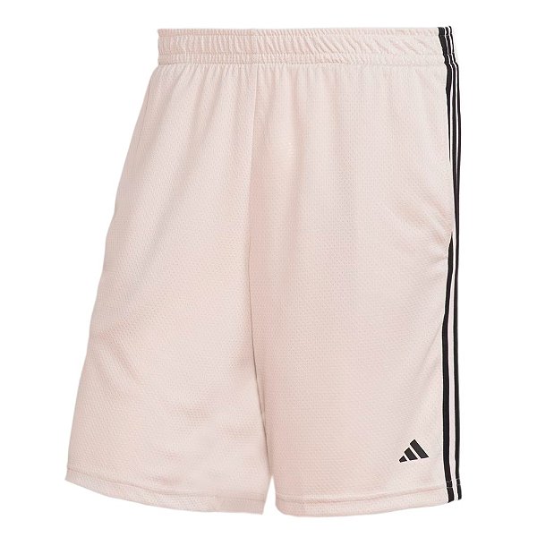 Bermuda Adidas 3 Listras Masculina Bege/Preto