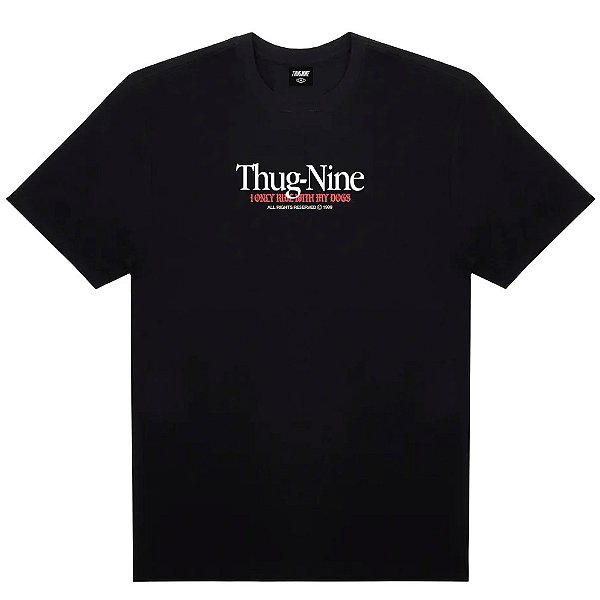 Camisa Thug Nine My Dogs Masculina Preto