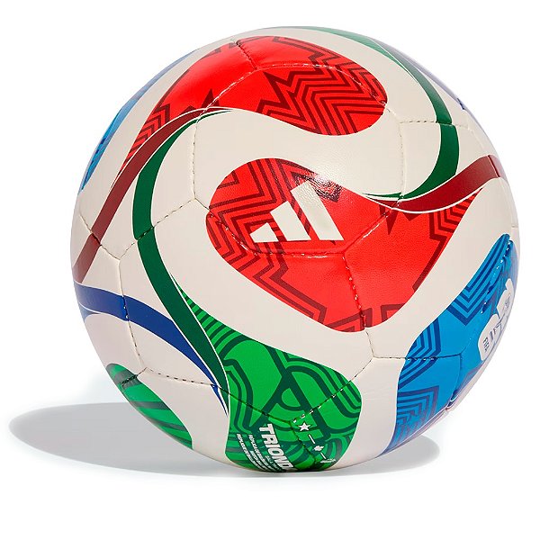 Bola Adidas Copa do Mundo Trionda Sala Training 2026 Branco/Verde/Azul/Vermelho