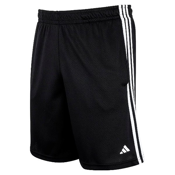 Bermuda Adidas Masculina 3 Stripes Preto