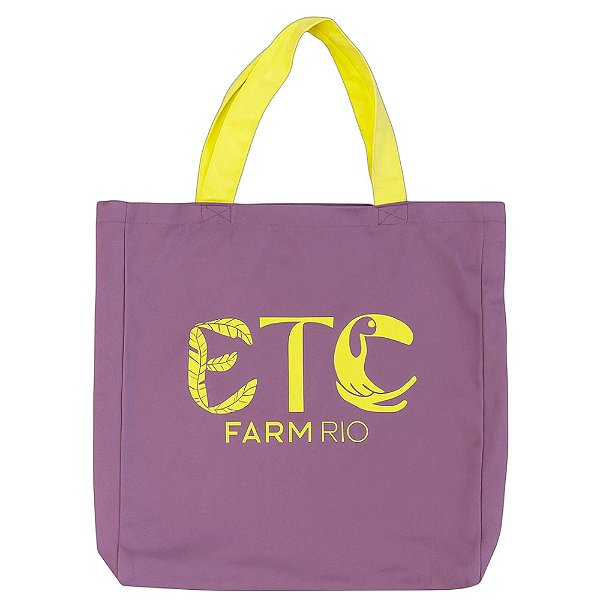 Totebag Farm Praiana Coletivo Etc Roxo