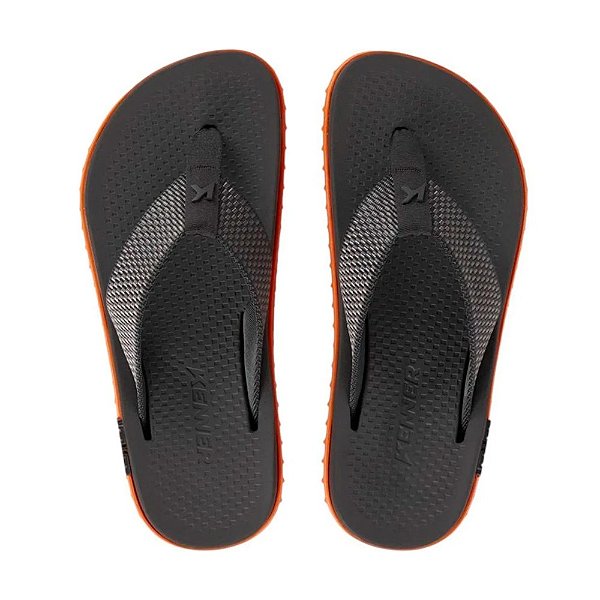 Chinelo Kenner Kivah Pro Dots 25/26 Masculino Laranja, Preto, Chumbo