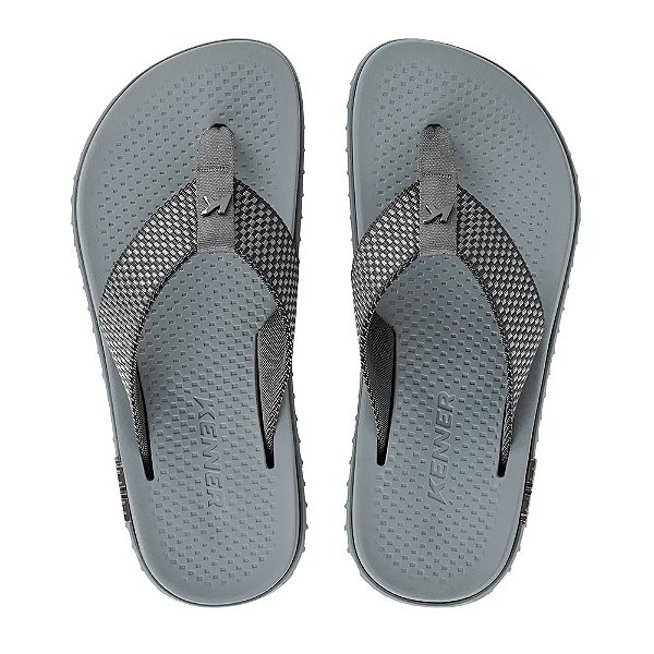Chinelo Kenner Kivah Pro Dots 25/26 Masculino Cinza, Chumbo, Cinza