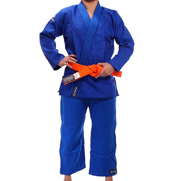 Kimono torah judo trançado adulto azul
