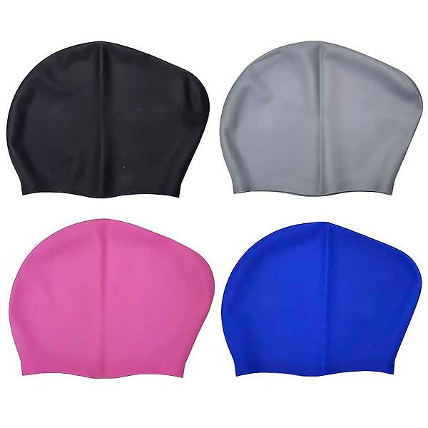 Touca Natação Olympport Cabelos Volumosos Sortido