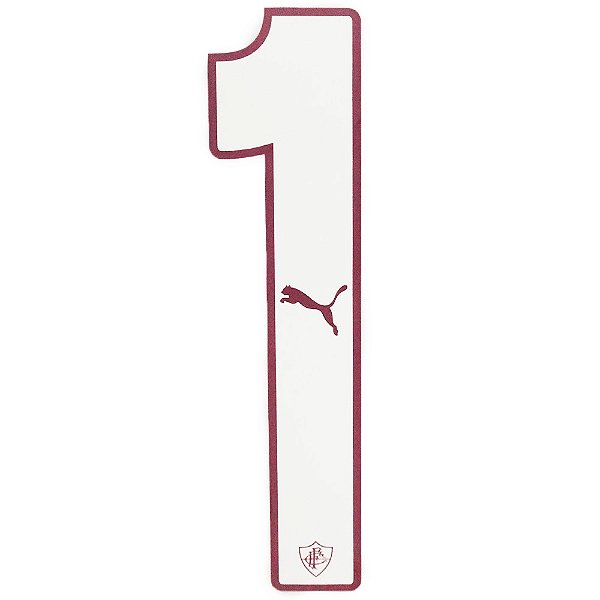 Personalização Número Fluminense Jogo I 26/27 Branco, Bordô