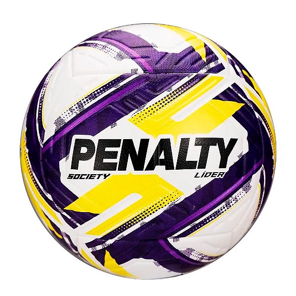 Bola Penalty Society Líder Branco, Amarelo e Roxo