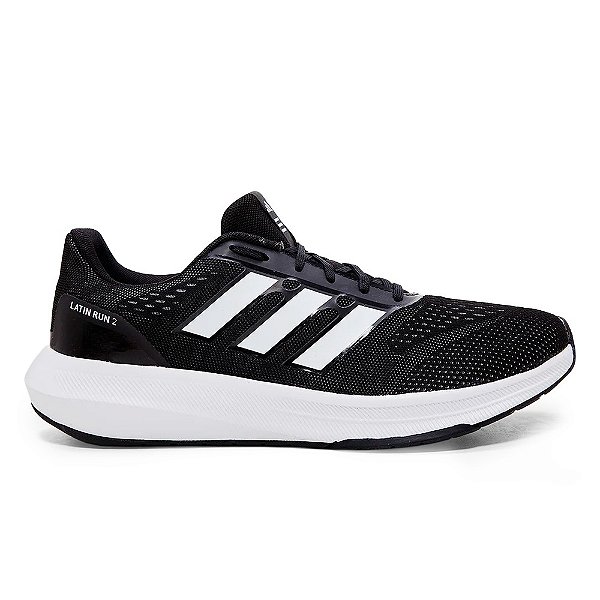 Tênis Adidas Latin Run 2.0 Masculino Preto e Branco