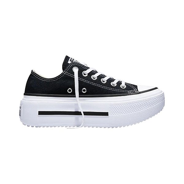 Tênis Converse All Star Chuck Taylor Lift Double Stack Cano Baixo Preto