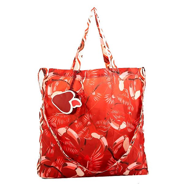 Bolsinha Farm Me Leva Tucano Cupido Vermelho