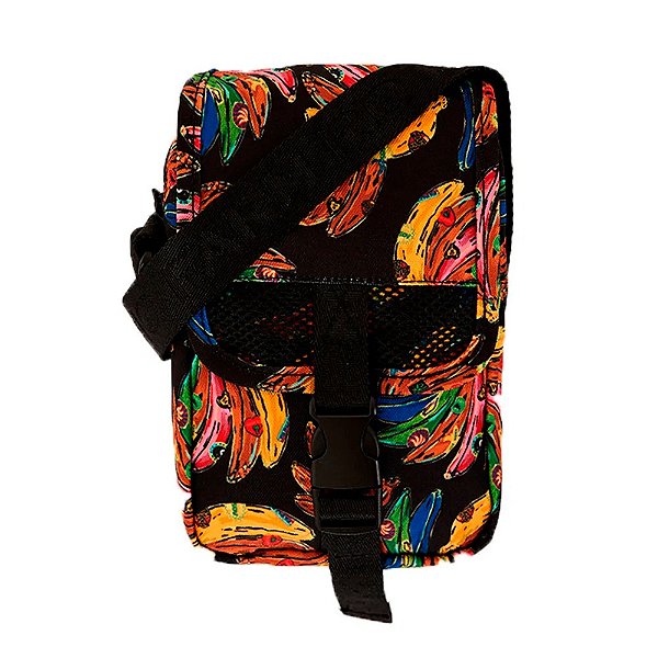 Bolsa Farm Chuchu Florejo Bege Marrom Azul