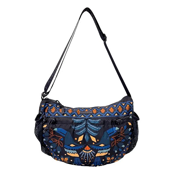 Bolsa Farm Banana G Lenço Magia Tropical Marinho