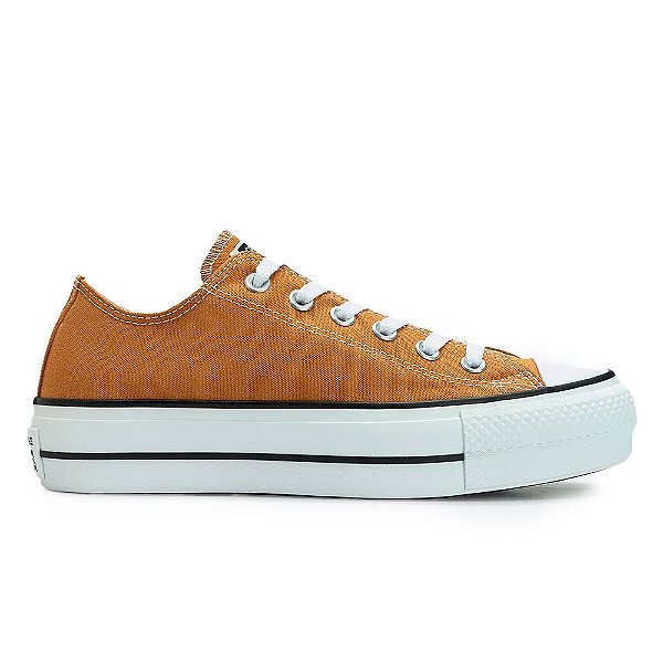 Tênis All Star Chuck Taylor Plataforma Lift Feminino Marrom Claro