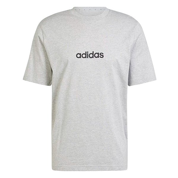 Camisa Adidas Essentials Masculino Cinza