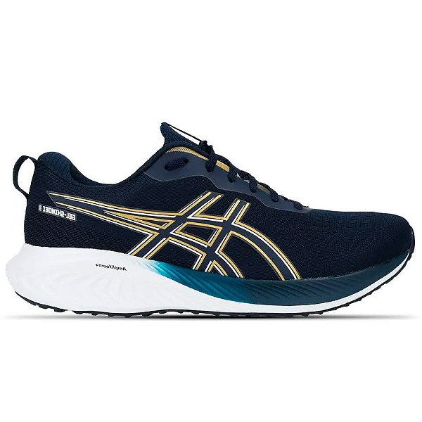 Tênis Asics Gel Shinobi 3 Masculino Azul e Dourado