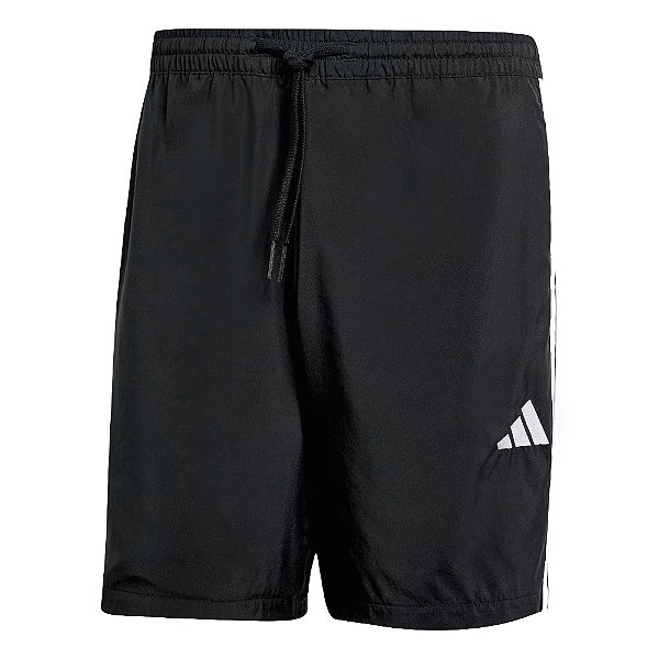 Bermuda Adidas M 3S Chelsea Masc Preto e Branco