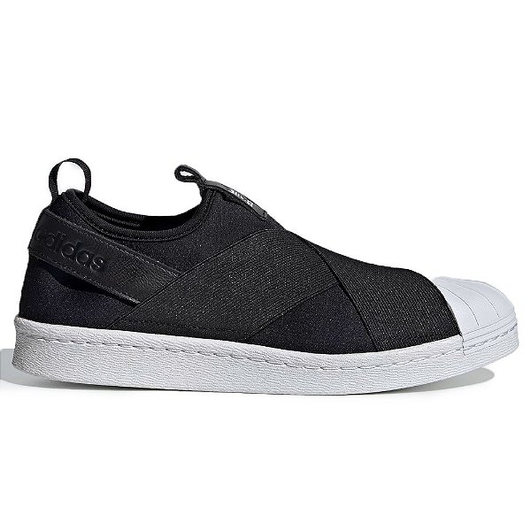 Tênis Adidas Streettalk Slip On Preto e Branco