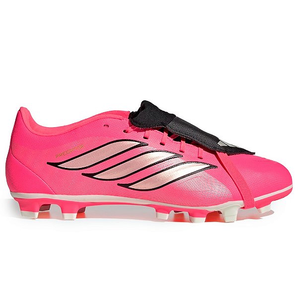 Chuteira Adidas Campo Predator Club FT Rosa Neon