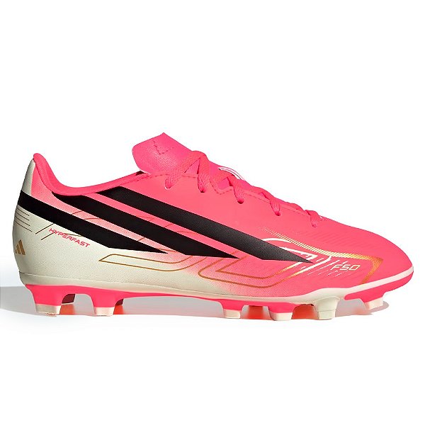 Chuteira Adidas Campo F50 Hyperfast Club Rosa Neon