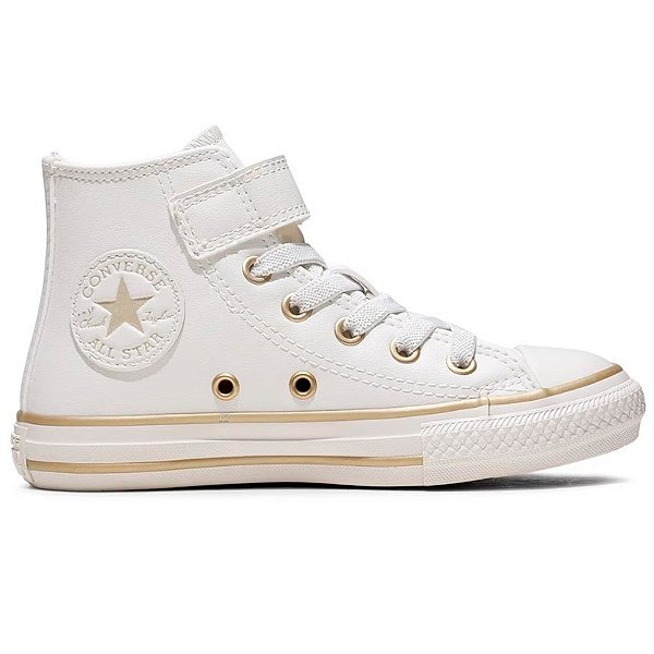 Tênis Converse All Star 1V Cano Alto Infantil Branco