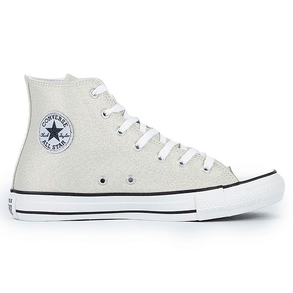 Tênis Converse All Star Chuck Taylor Cano Alto Infantil Cinza