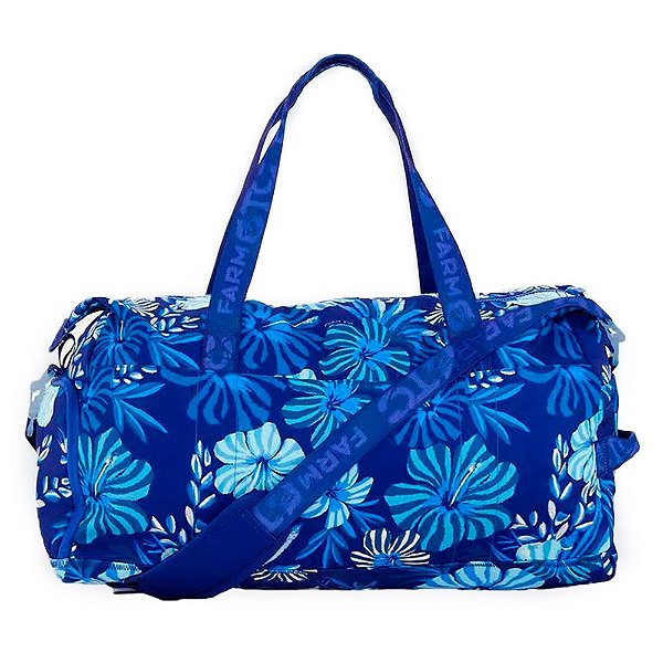 Bolsa Farm Findi Hibisco do Mar Azul