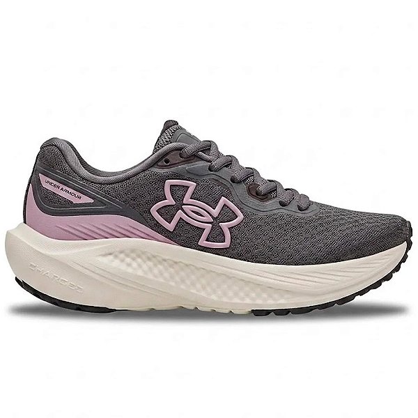 Tênis Under Armour Charged Wing 2 SE Cinza e Rosa