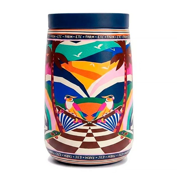 Copo Farm Que Sede 450ml Viajante Paisagem Marinho