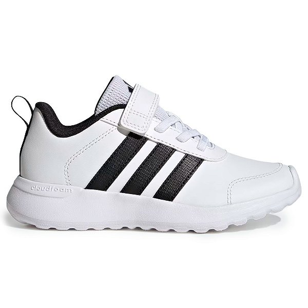 Tênis Adidas VL Move EL C Infantil Branco e Preto