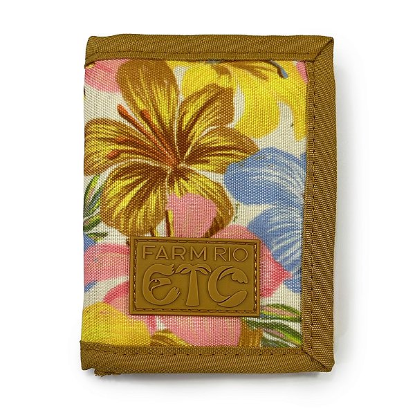 Carteira Farm Din Din Floral Bahia Amarela