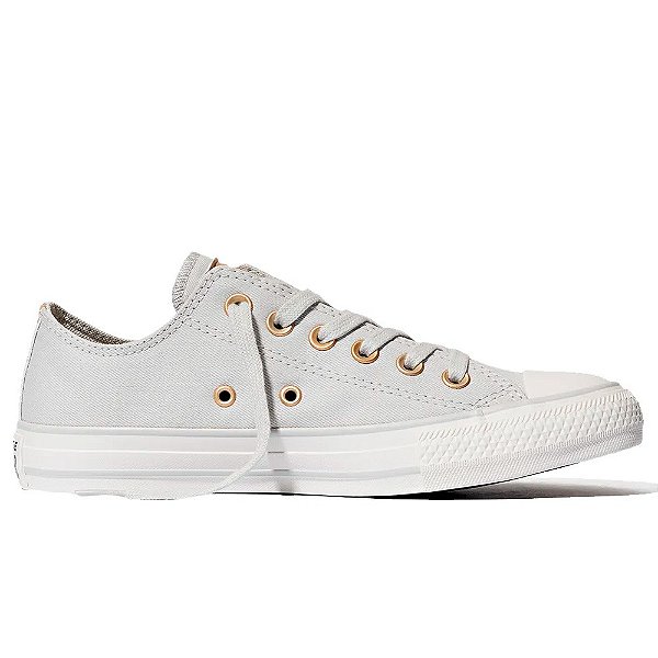 Tênis Converse All Star Chuck Taylor Cinza e Amêndoa