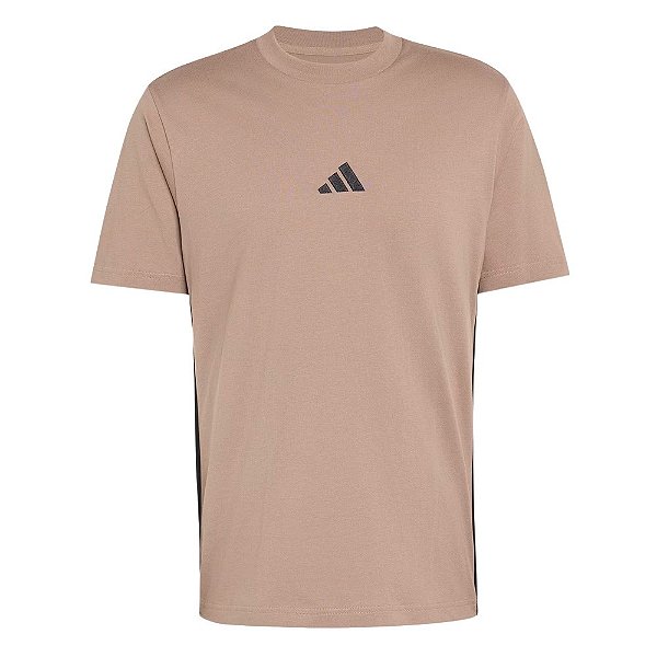 Camiseta Adidas Essentials Masculina Marrom