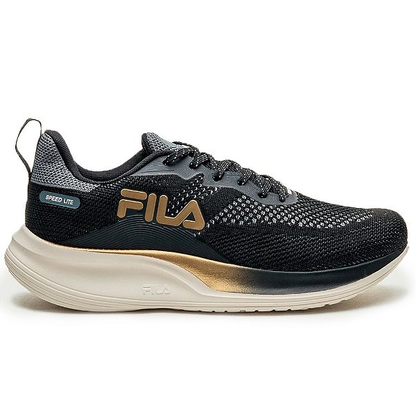 Tênis Fila Shoes Speed Lite Preto e Dourado