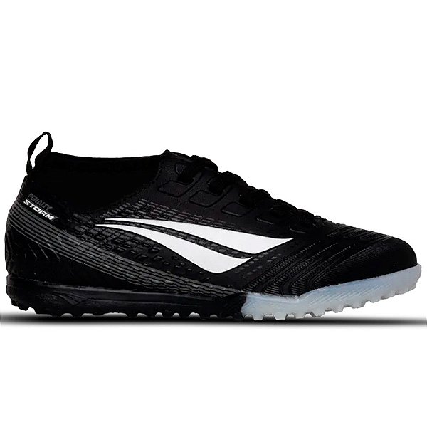 Chuteira Penalty Society Storm 4 Preto e Branco