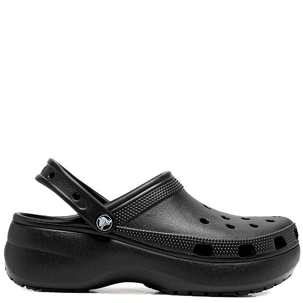 Sandália Crocs Classic Platform Feminina All Black