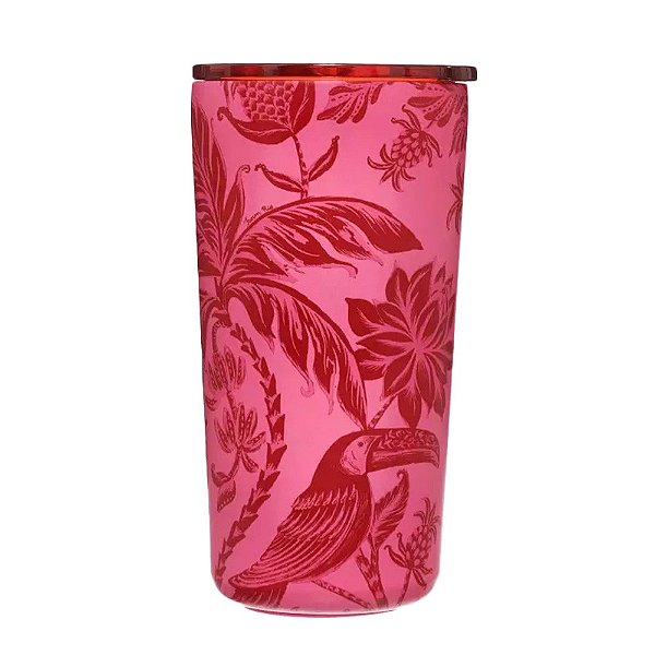 Copo Farm Glub Glub Amalfi 500ml Rosa Vermelho