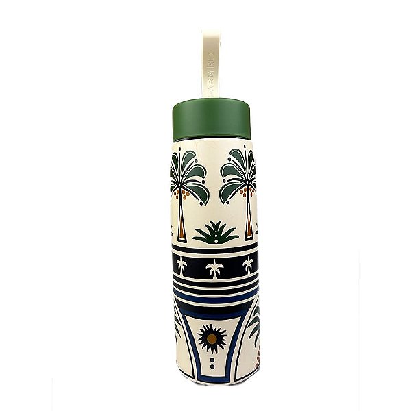 Garrafa Farm Que Sede 750ML Jardim Tropical OFf White Verde