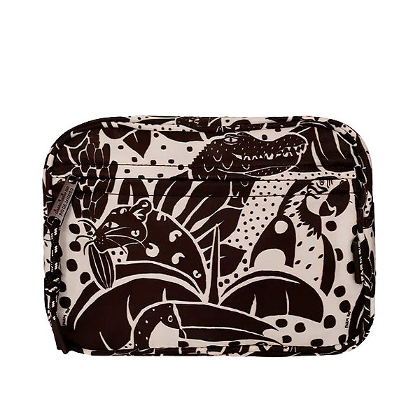 Bolsa Farm Ziriguidum Bichos na Floresta Preto Branco